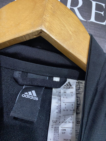 ADIDAS | S| BUST 18 | A70|  BLACK & WHITE 3-STRIPE CLASSIC TRACK JACKET