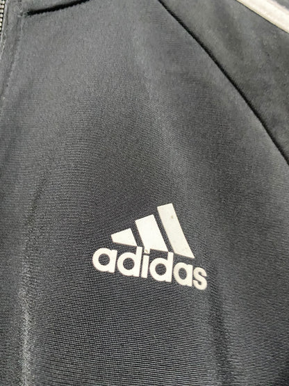 ADIDAS | S| BUST 18 | A70|  BLACK & WHITE 3-STRIPE CLASSIC TRACK JACKET
