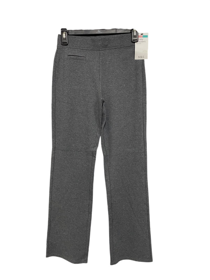 M&S |S |WAIST 26 | A70 |  GREY JERSEY CASUAL TROUSERS