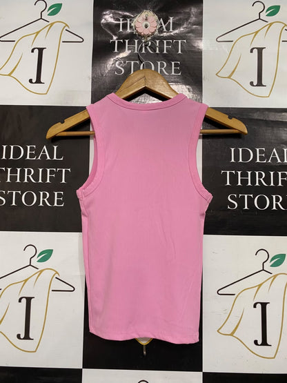 ANKO |XS | BUST 13 |A71 |  ACTIVE PINK RIBBED ACTIVE TANK TOP