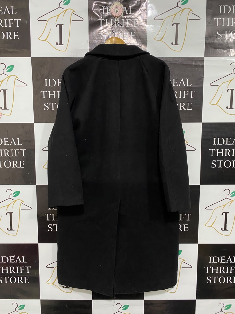 H&M |S | BUST 22 |A71 |  CLASSIC BLACK LONGLINE TAILORED COAT
