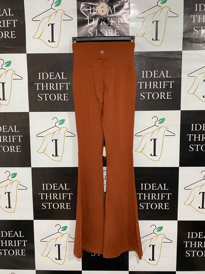 COTTON ON |XS |  WAIST 22  |A71 |  BODY RUST HIGH-RISE FLARED ACTIVE TROUSERS