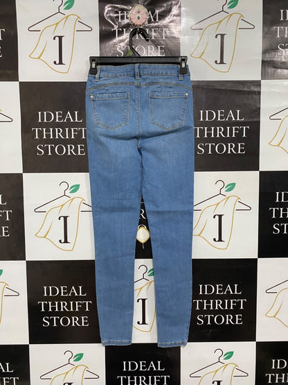 DENIM CO. |XS |  WAIST 24  |A71 |  LIGHT BLUE BODY SCULPT SKINNY JEANS
