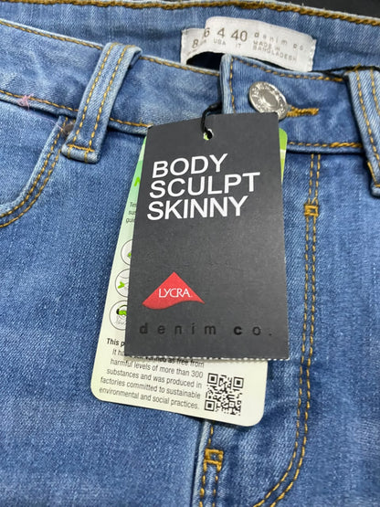DENIM CO. |XS |  WAIST 24  |A71 |  LIGHT BLUE BODY SCULPT SKINNY JEANS