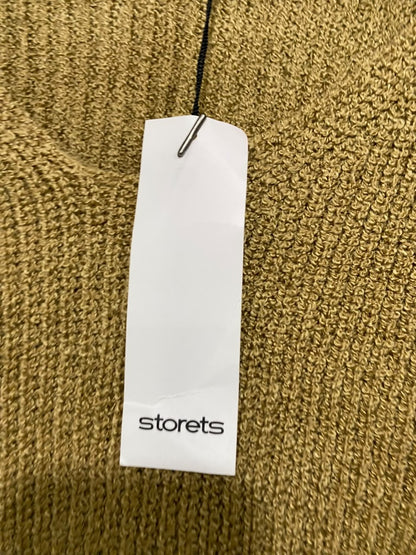 STORETS |M | BUST 22 | A71 |  MUSTARD CHOKER-NECK ZIP-SLEEVE KNIT SWEATER