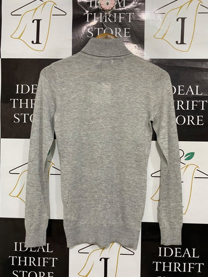 ATMOS&HERE  |S | BUST 15 | A71 | GREY TURTLENECK LONG-SLEEVE KNIT TOP