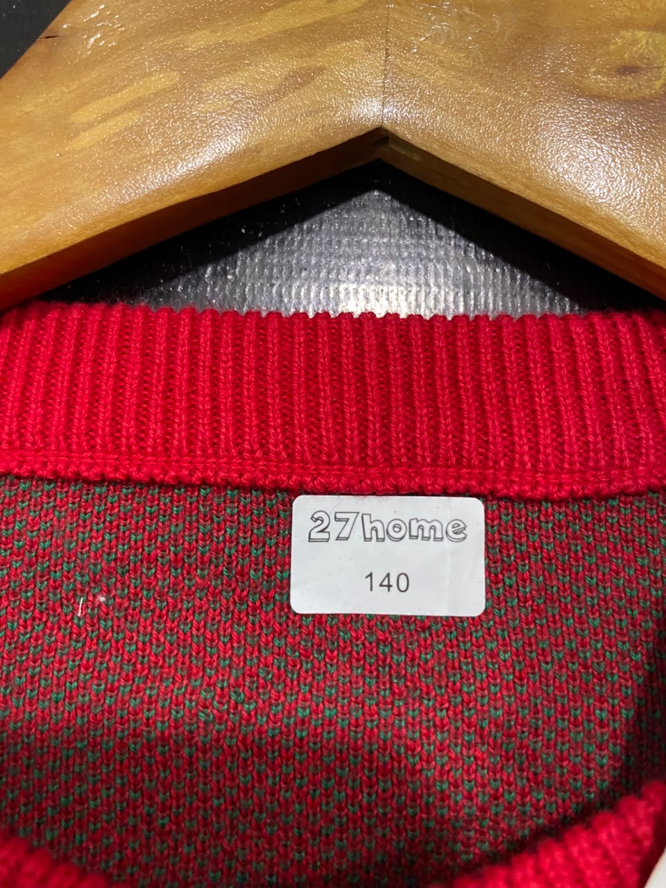 TOMMY HILFIGER |S | BUST 16 | A71 | RED CHERRY-PRINT BUTTON-UP LONG-SLEEVE KNIT CARDIGAN