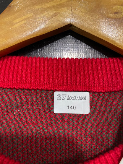 TOMMY HILFIGER |S | BUST 16 | A71 | RED CHERRY-PRINT BUTTON-UP LONG-SLEEVE KNIT CARDIGAN