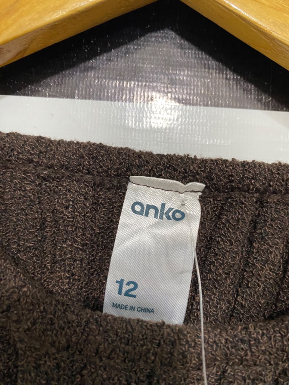 ANKO |M| BUST 11 | A70 |  DARK BROWN RIBBED SLEEVELESS KNIT TANK TOP