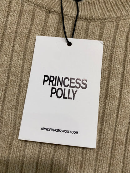 PRINCESS POLLY |M/L | BUST 18 | A70 |  OATMEAL RIBBED KNIT SWEATER VEST