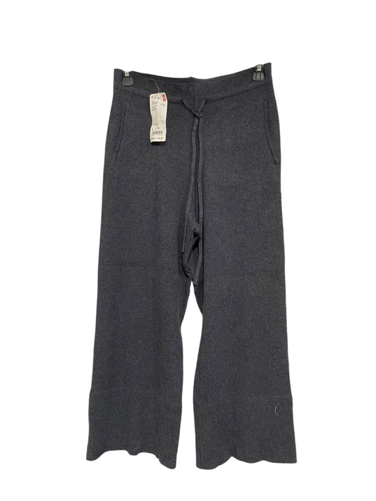 UNIQLO  |L | WAIST 26 | A72 | CHARCOAL GREY WASHABLE KNIT RIBBED PANTS