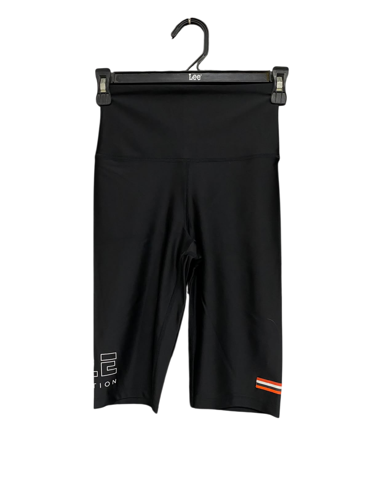 P.E NATION  |S |  WAIST 22 | A72 | BLACK HIGH-WAISTED ACTIVE BIKER SHORTS