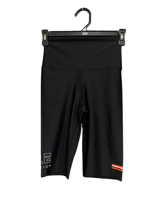 P.E NATION  |S |  WAIST 22 | A72 | BLACK HIGH-WAISTED ACTIVE BIKER SHORTS