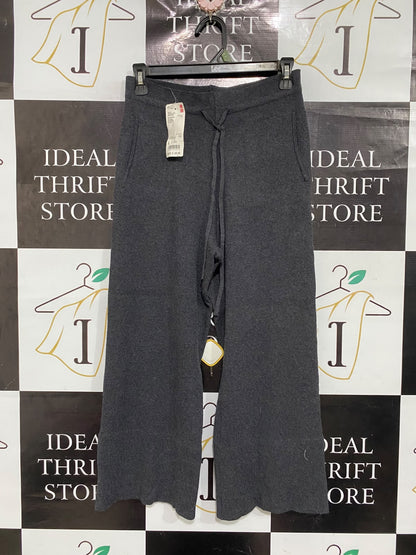 UNIQLO  |L | WAIST 26 | A72 | CHARCOAL GREY WASHABLE KNIT RIBBED PANTS