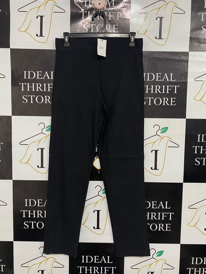 PRETTY FASHION  |M | WAIST M |A72|  BLACK SLIM TROUSERS