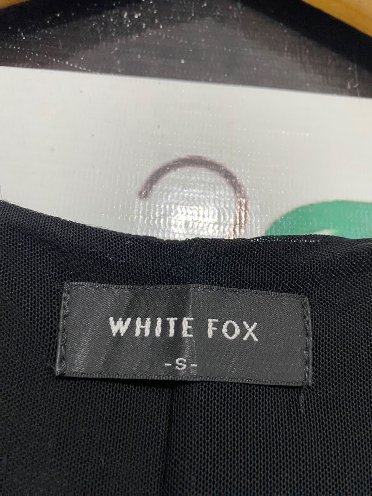 WHITE FOX |S | BUST 14 |A72|   BLACK CUT-OUT FRONT ACCENT MAXI DRESS