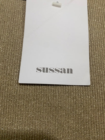 SUSSAN |M | BUST 17 | A71 |  GOLD SHIMMER RIBBED CREWNECK SLEEVELESS TOP
