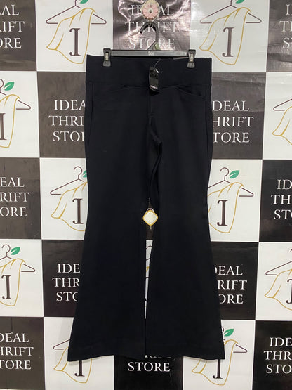 TORRID  |L | WAIST 32 | A71 | BLACK HIGH-WAISTED FLARE TROUSERS