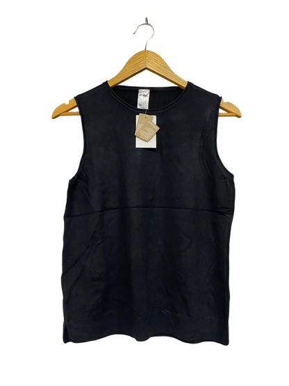 ANKO |M | BUST 17 | A73 |   BLACK ECOVERO SLEEVELESS KNIT TOP