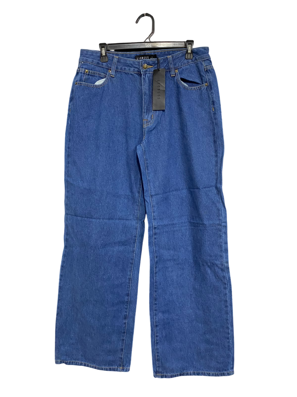 LIONESS |L | WAIST 34 | A74|  BLUE HIGH WAISTED WIDE LEG JEANS