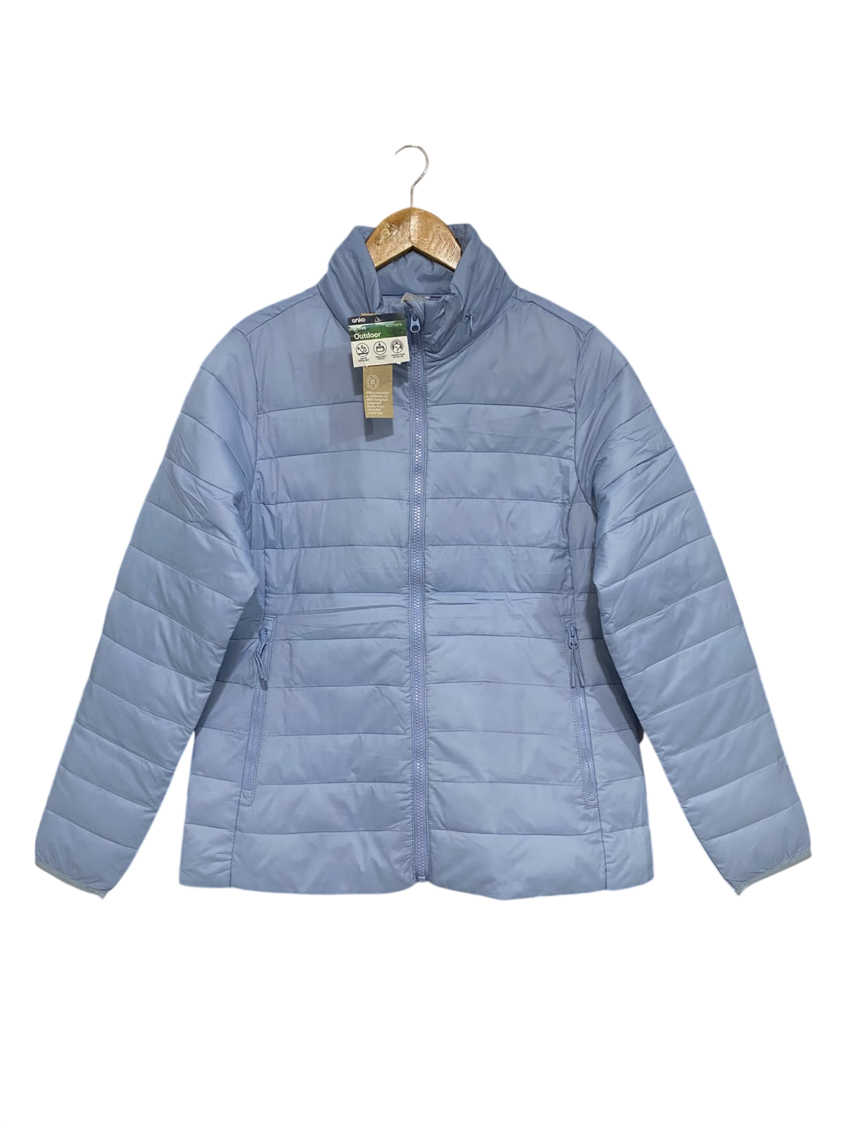 ANKO ACTIVE |S | BUST 19 | A74 |  OUTDOOR BLUE PACKABLE PUFFER JACKET