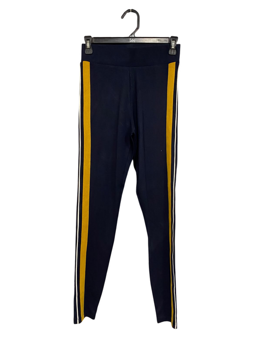 M&S COLLECTION |S | WAIST 26  | A74 |  NAVY SIDE-STRIPE TROUSERS