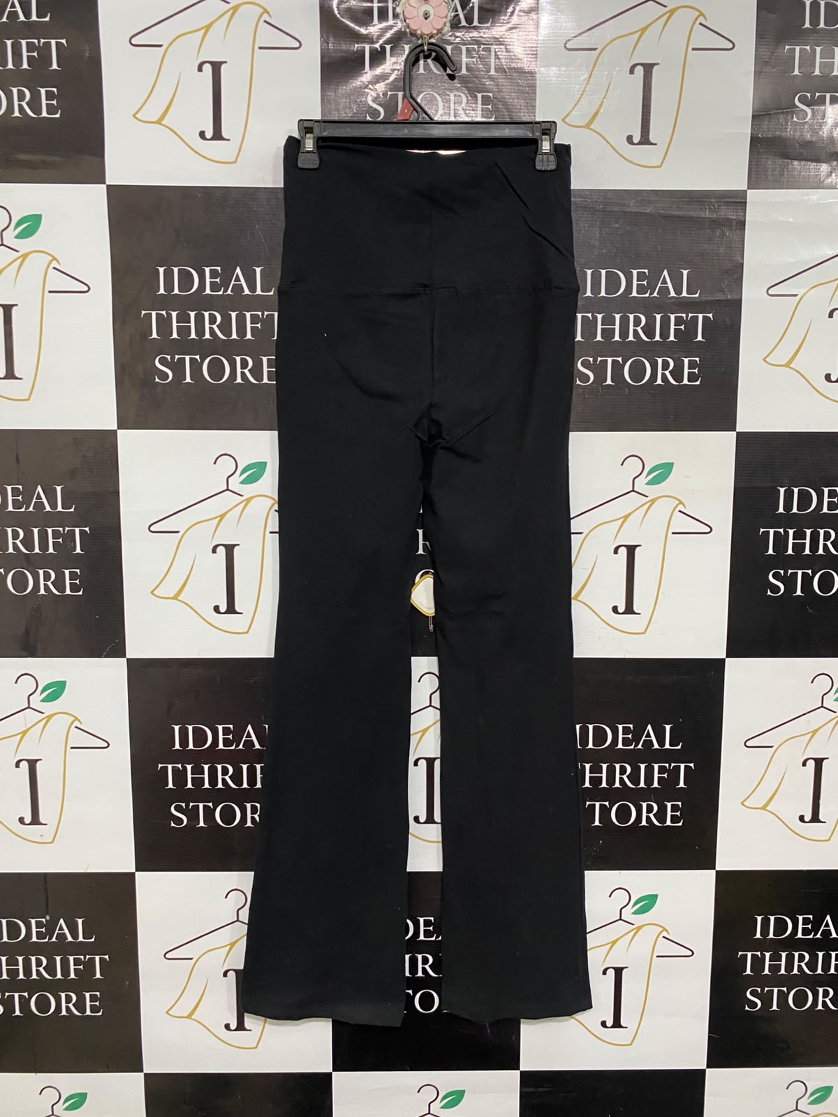 COTTON ON |S | WAIST 28  | A74 |  BLACK HIGH-WAISTED FLARED TROUSERS