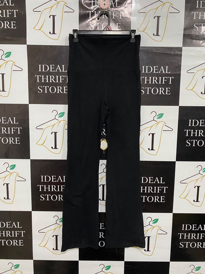 COTTON ON |S | WAIST 28  | A74 |  BLACK HIGH-WAISTED FLARED TROUSERS