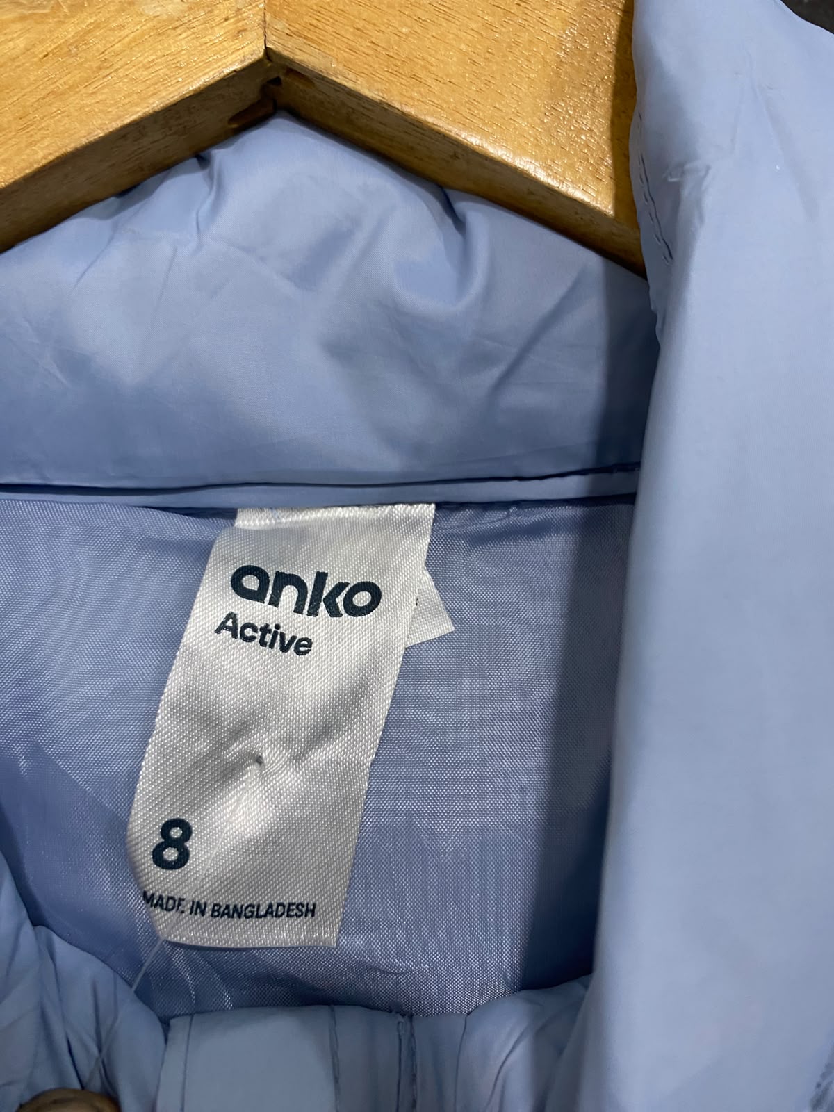 ANKO ACTIVE |S | BUST 19 | A74 |  OUTDOOR BLUE PACKABLE PUFFER JACKET