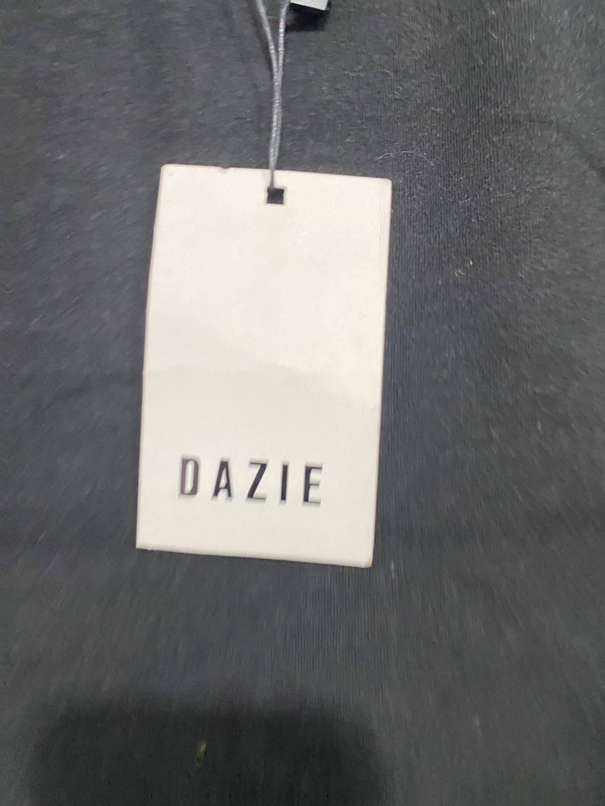 DAZIE |S | BUST 13 | A74|  BLACK CUT-OUT LONG SLEEVE TOP