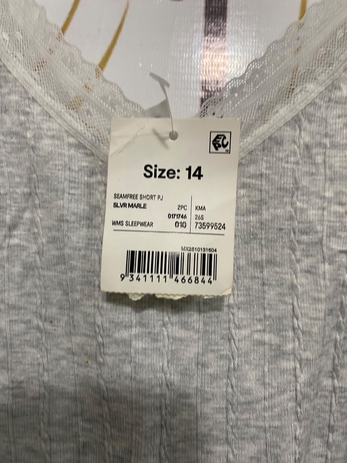 ANKO |S | BUST 15 | A74|  GREY LACE-TRIM CAMISOLE TOP