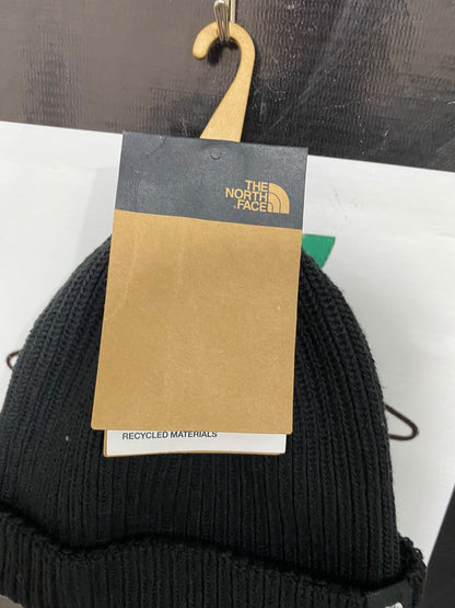 THE NORTH FACE BLACK RIBBED BEANIE