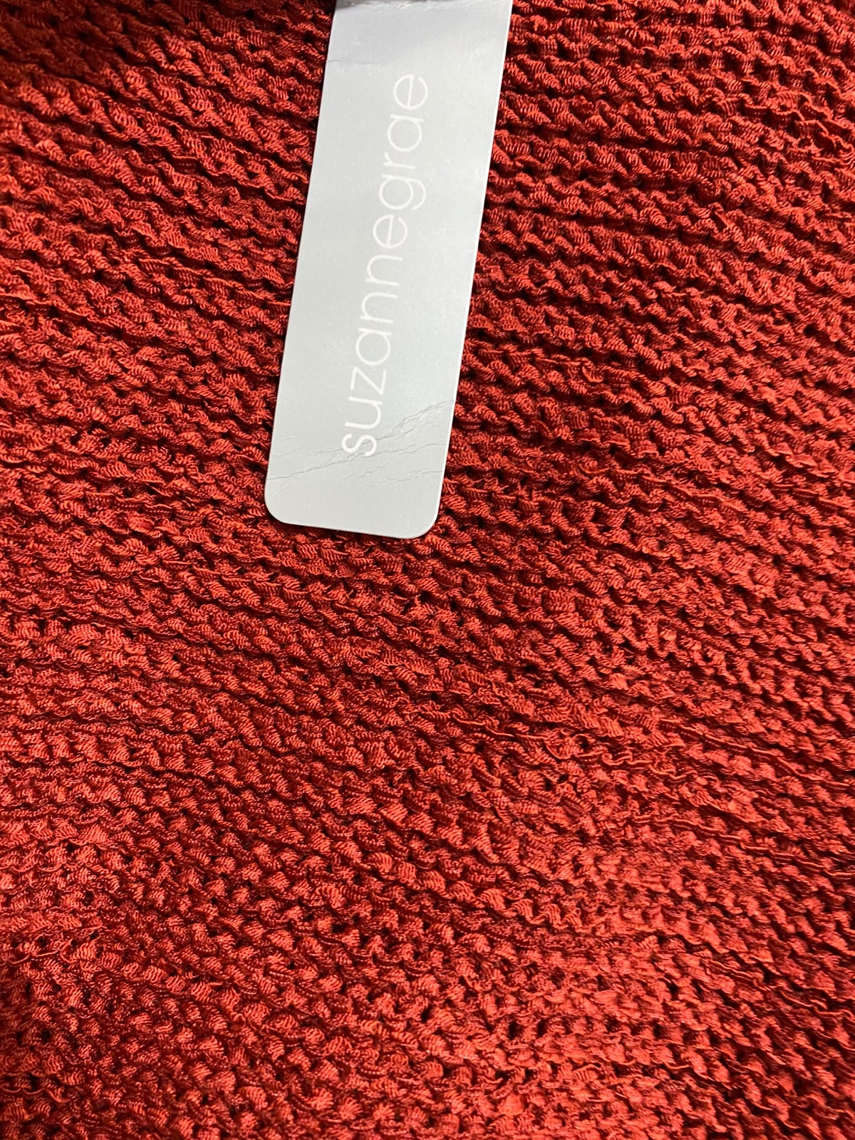 SUZANNE |L | BUST 22 | A74|  GRAE RUST BUTTON DETAIL KNIT SWEATER