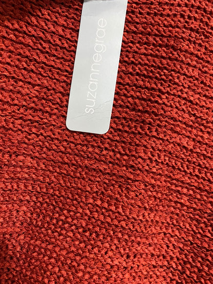 SUZANNE |L | BUST 22 | A74|  GRAE RUST BUTTON DETAIL KNIT SWEATER
