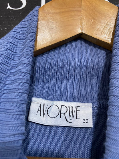 AVORWE |XL | BUST 24 | A74|   BLUE TURTLENECK KNIT SWEATER