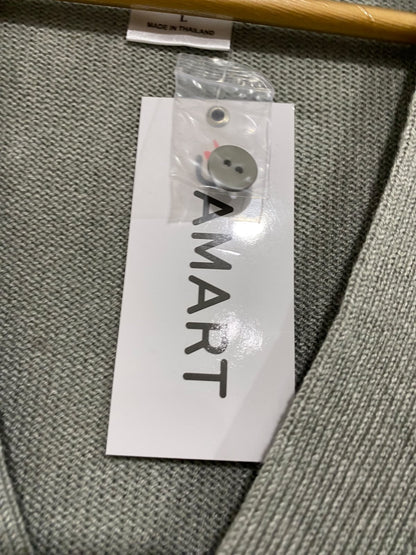 DAMART |L | BUST 25 | A74|   GREY BUTTON FRONT KNIT CARDIGAN