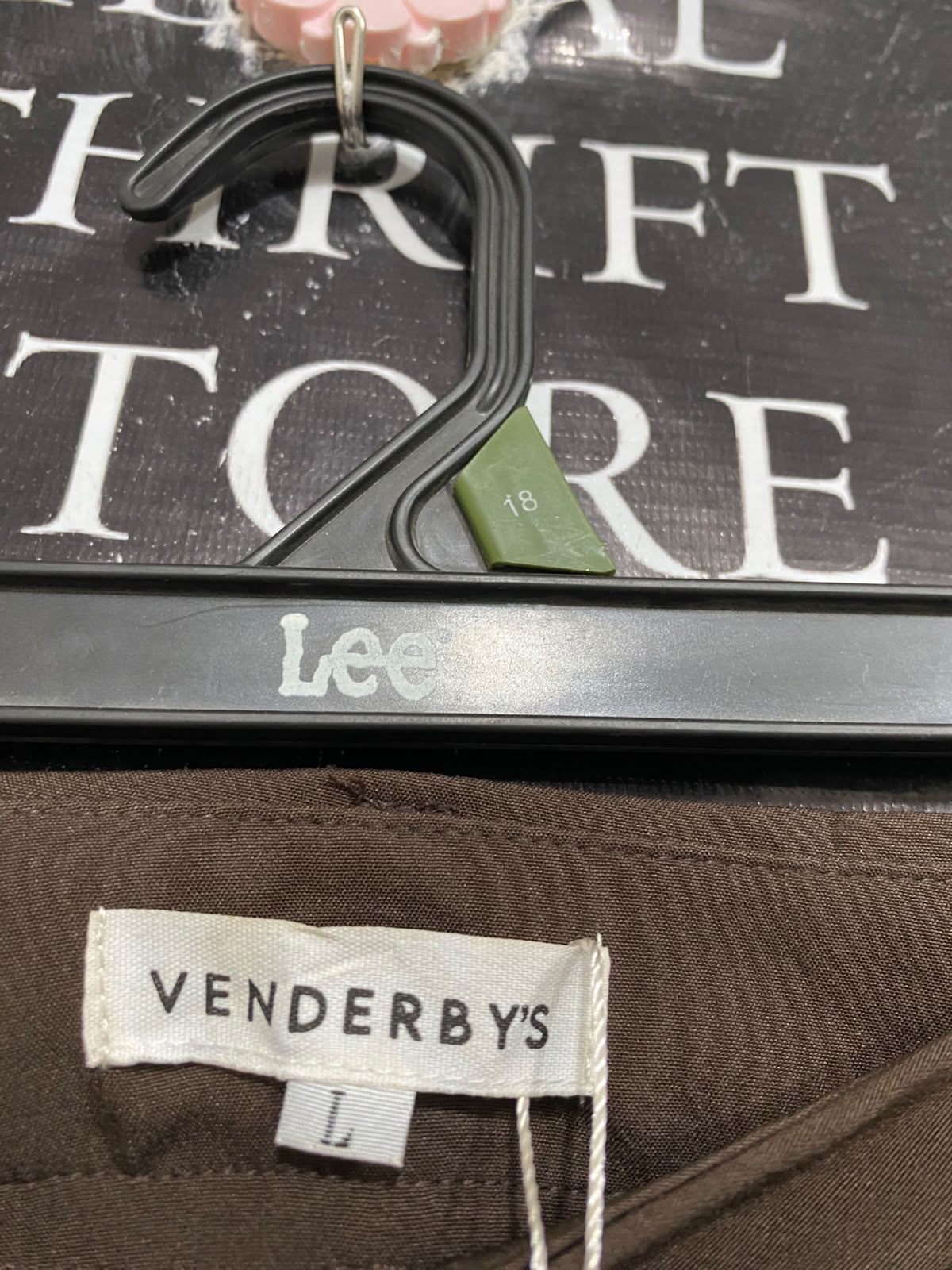 VENDERBYS |L | WAIST 32 | A74|    BROWN WIDE LEG TROUSERS
