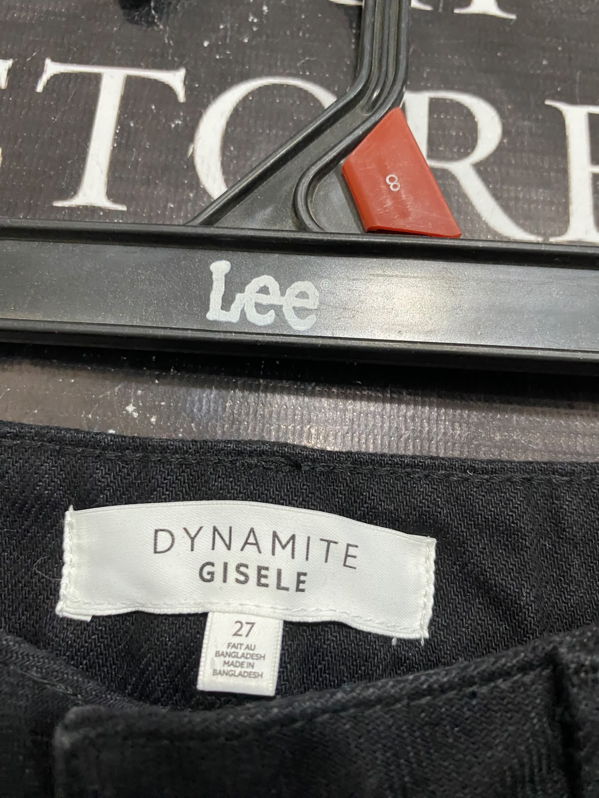 DYNAMITE |M | WAIST 28 | A74|    BLACK HIGH RISE WIDE LEG JEANS