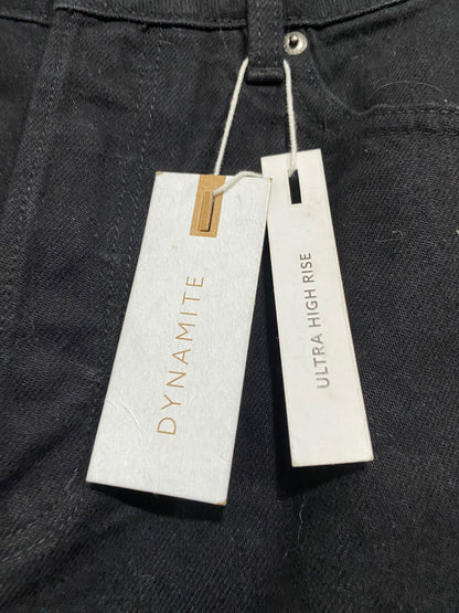 DYNAMITE |M | WAIST 28 | A74|    BLACK HIGH RISE WIDE LEG JEANS