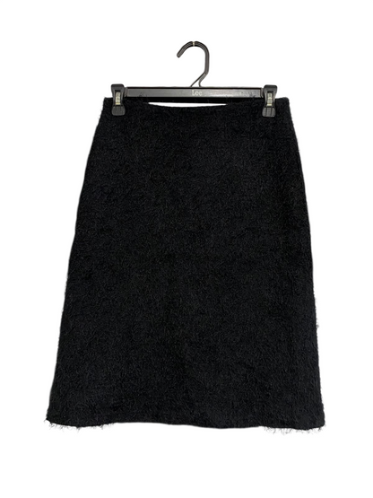 TIGHTROPE |S | WAIST 28 | A75 | BLACK TEXTURED FUZZY EYELASH KNIT SKIRT