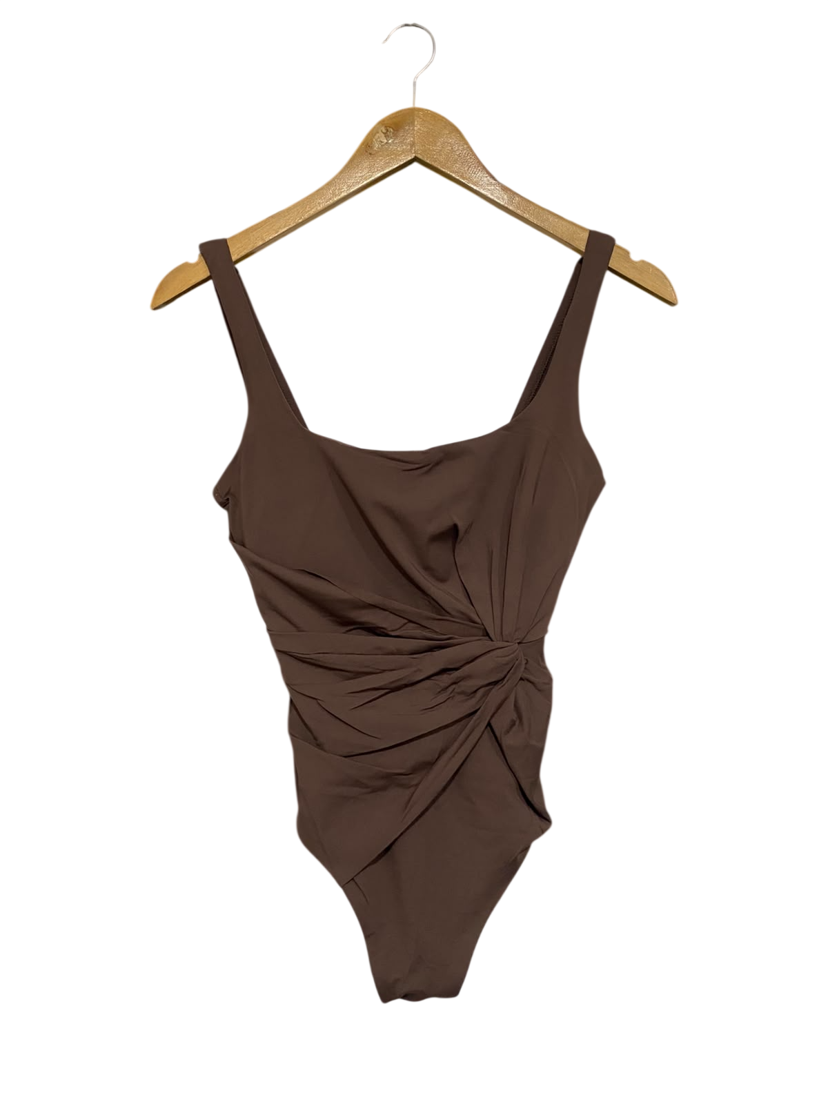 NEXT |S | BUST 13 | A75 | BROWN RUCHED ASYMMETRIC SWIMSUIT BODYSUIT