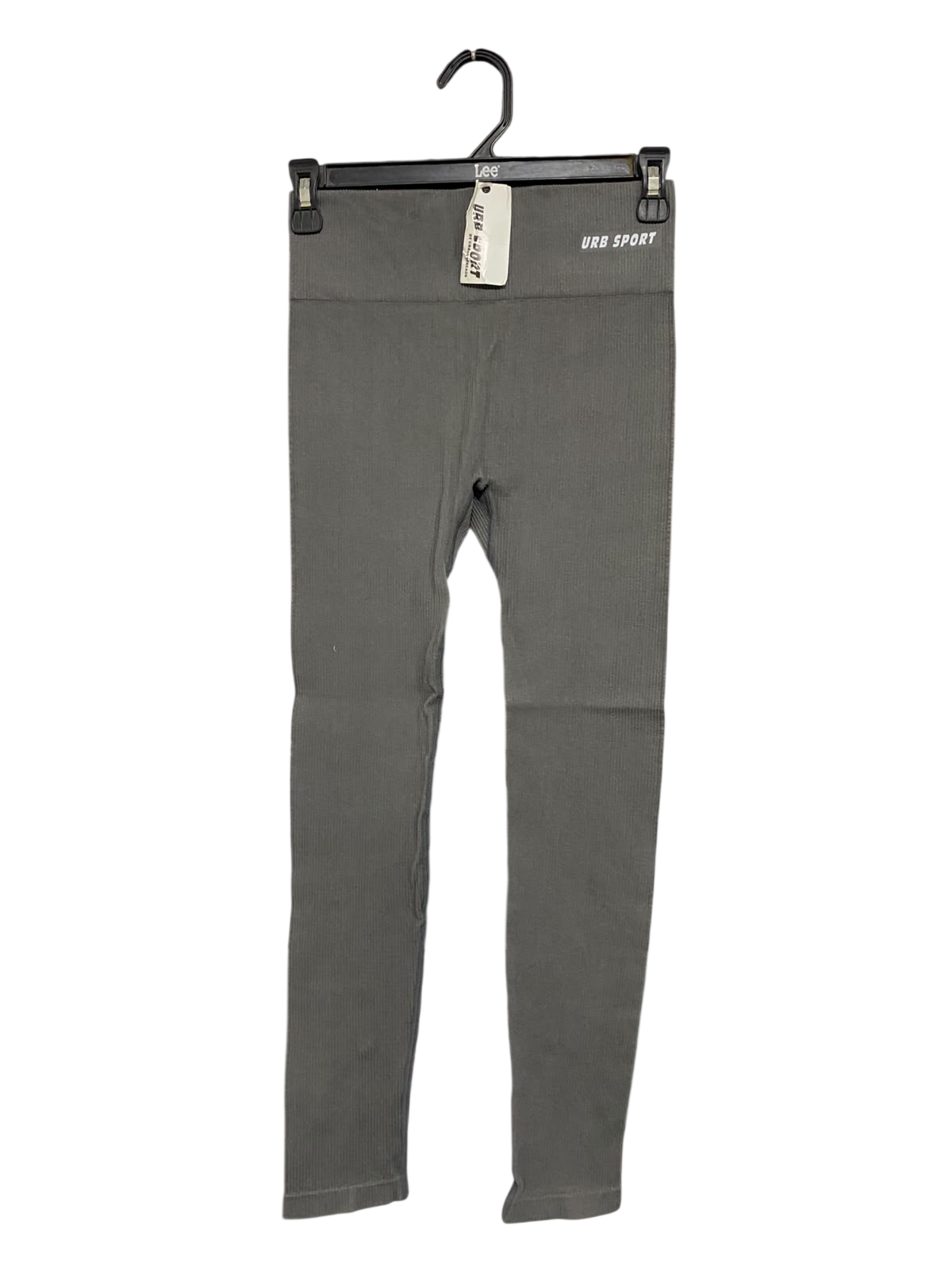 URB SPORT |XS | WAIST 24 | A75 | GREY RIBBED HIGH WAIST ACTIVEWEAR LEGGINGS