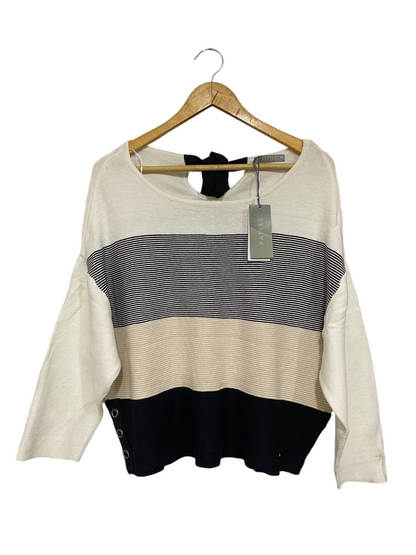 KATIES |M | BUST 22 | A76 | MULTICOLOR STRIPED LIGHTWEIGHT KNITTED TOP