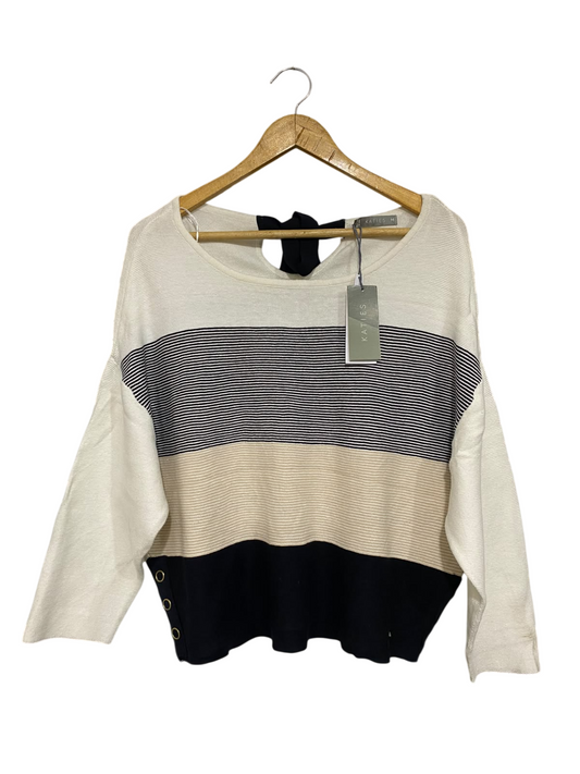 KATIES |M | BUST 22 | A76 | MULTICOLOR STRIPED LIGHTWEIGHT KNITTED TOP