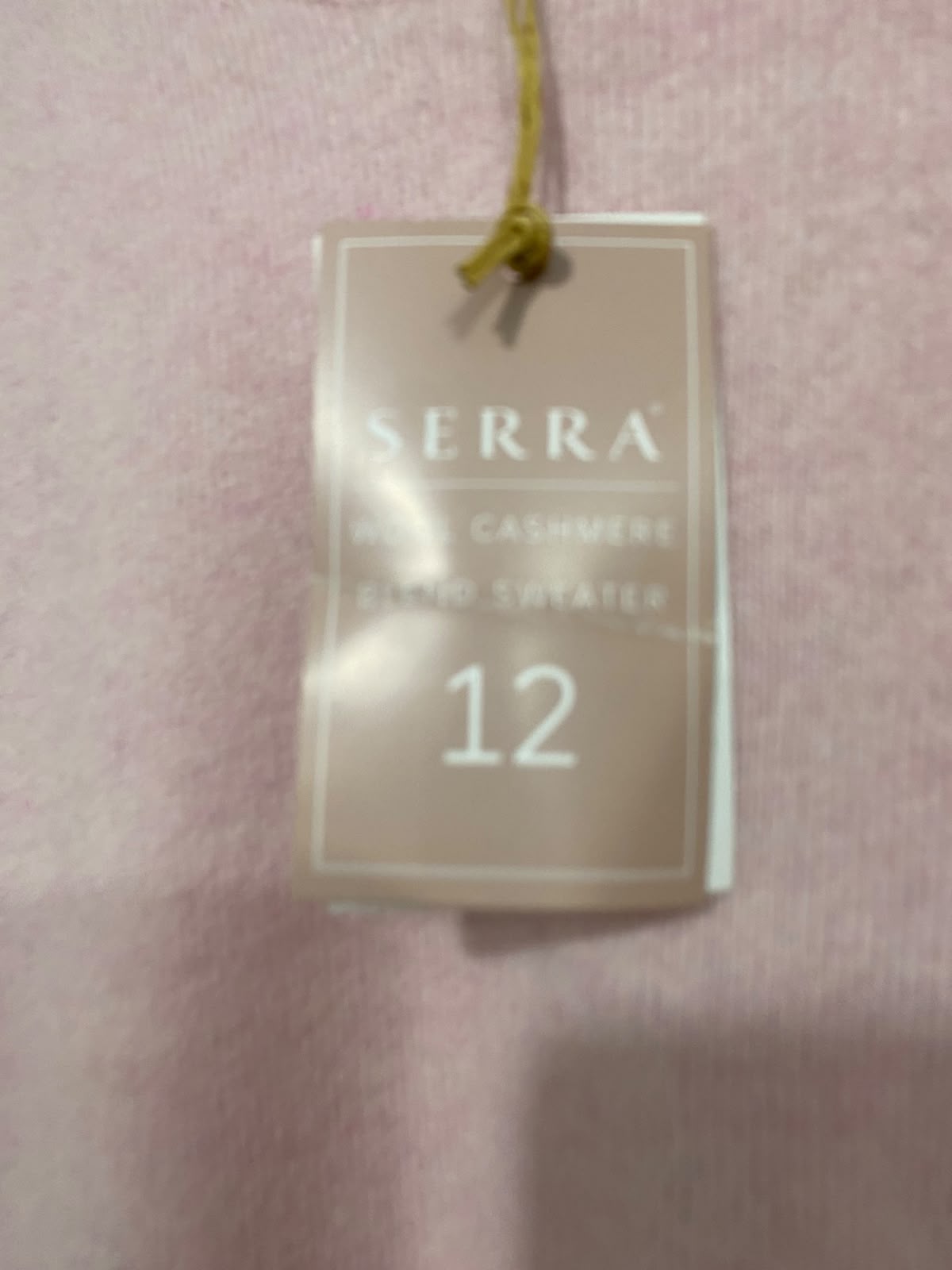 SERRA |M | BUST 19 | A75 | PINK WOOL CASHMERE BLEND CREW NECK KNITTED SWEATER