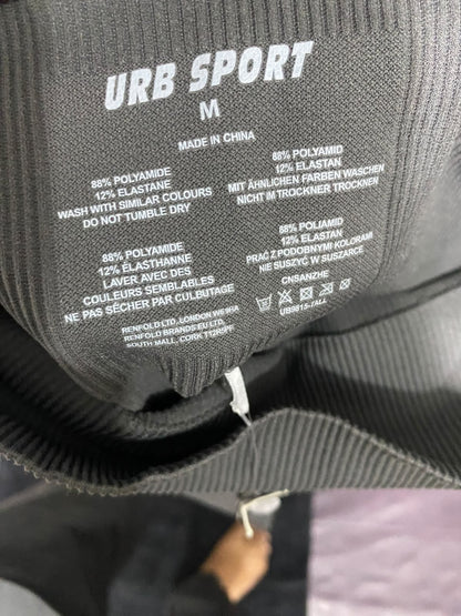 URB SPORT |XS | WAIST 24 | A75 | GREY RIBBED HIGH WAIST ACTIVEWEAR LEGGINGS