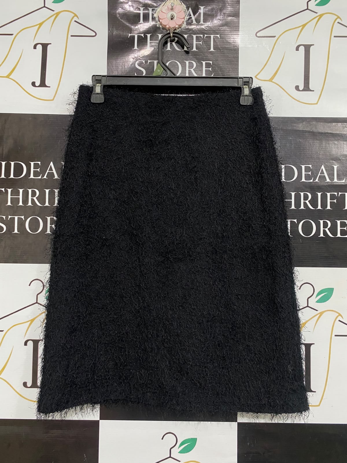 TIGHTROPE |S | WAIST 28 | A75 | BLACK TEXTURED FUZZY EYELASH KNIT SKIRT