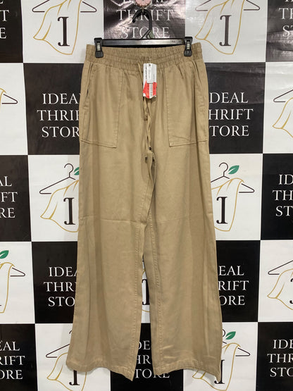 GEORGE |M | WAIST 28 | A75 | BEIGE CASUAL DRAWSTRING WIDE-LEG TROUSERS