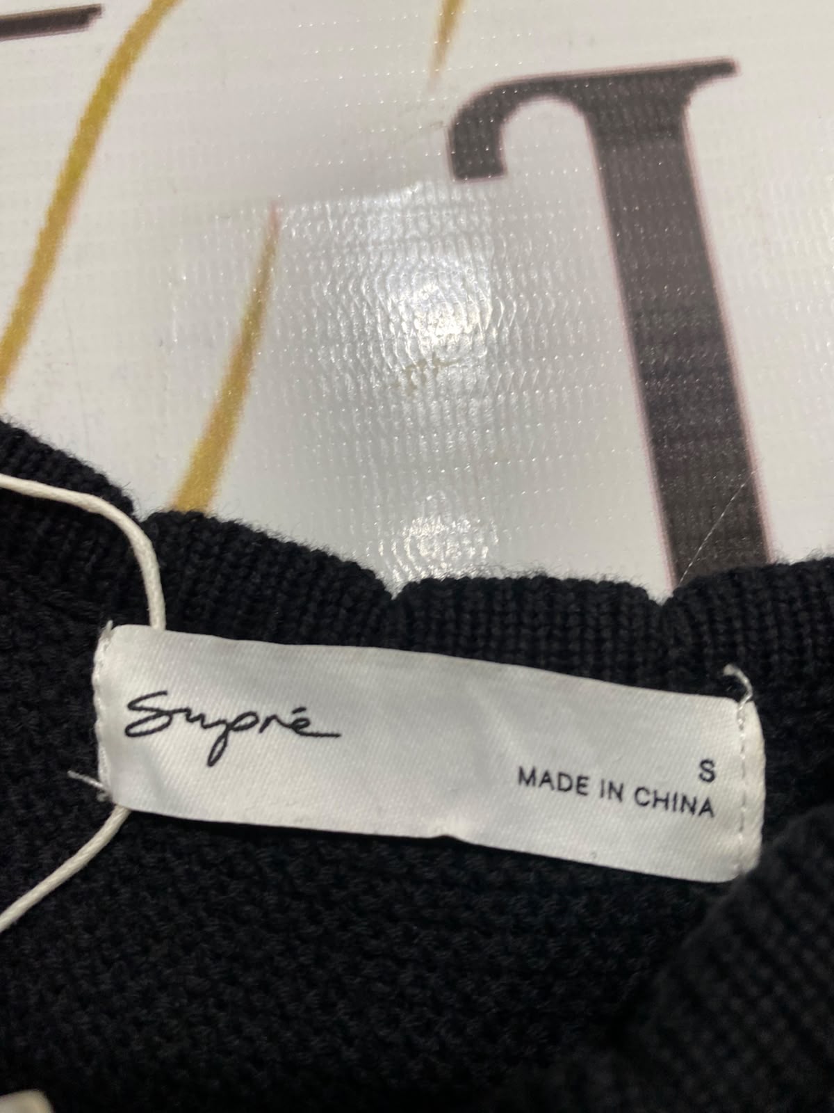 SUPRE |S | BUST 16 | A75 | BLACK RIBBED CAMI MINI DRESS