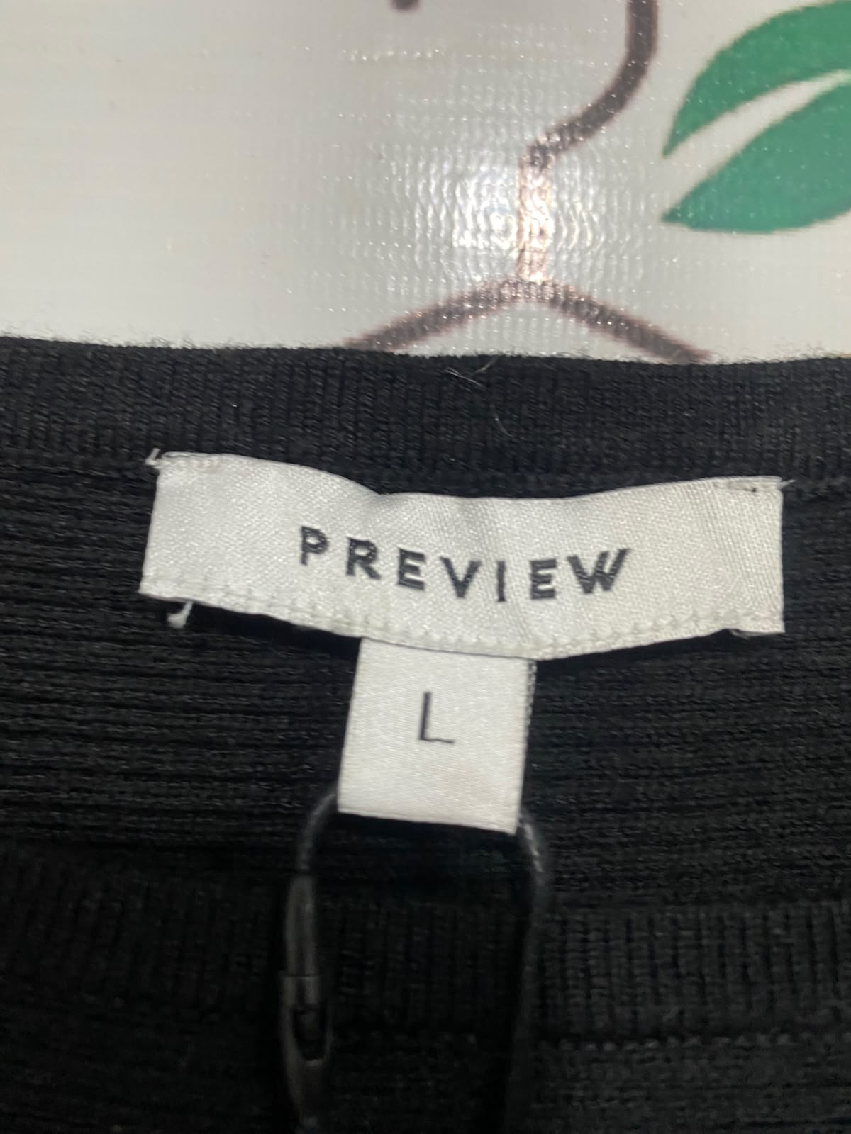 PREVIEW |L | BUST 28 | A75 | BLACK RIBBED BATWING DOLMAN SLEEVE KNIT TOP